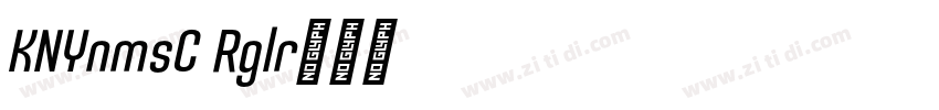 KNYuanmosC Regular字体转换